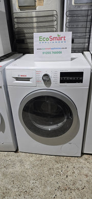 EcoSmart Appliances - Refurbished Bosch WVG30461GB Freestanding Washer Dryer, 8kg Wash/5kg Dry Load, 1500rpm Spin, White (1584)